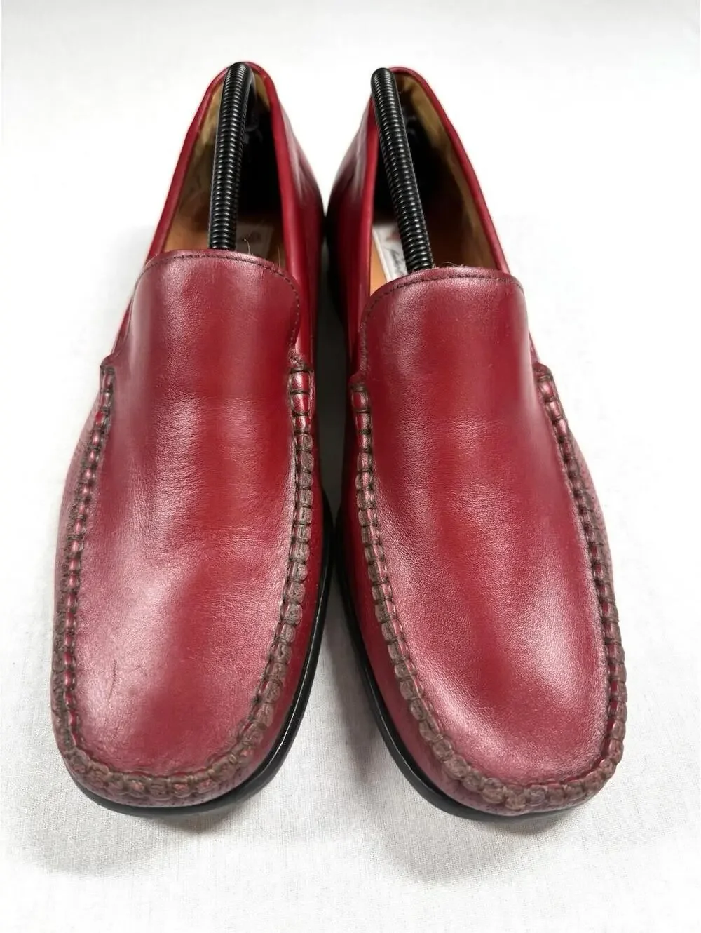 Vineyard‎ Sandro Moscoloni Murray Loafer Driver Men Sz 9.5 Red Leather Slip On